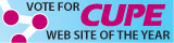 Badge for local website: CUPE website of the year