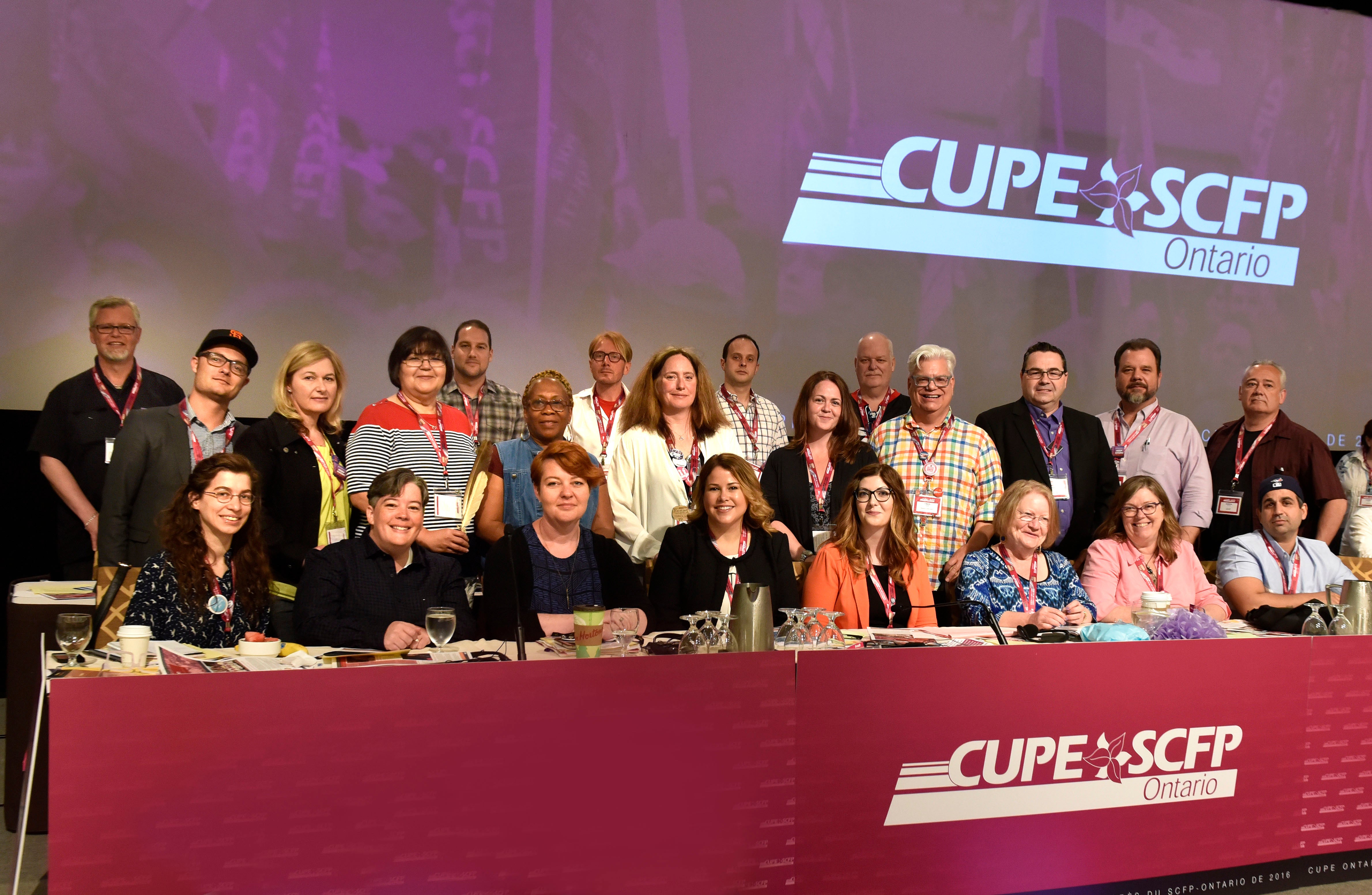 CUPE Ontario executive board group photo