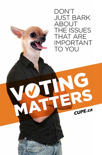 Voting matters: Don&#039;t just bark about the issues that are important to you