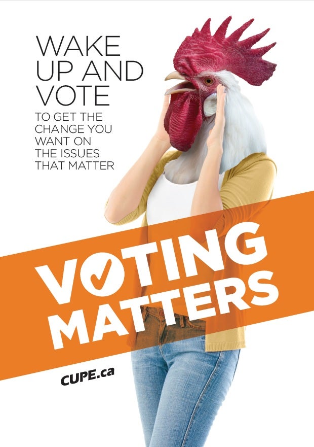 voting matters rooster poster