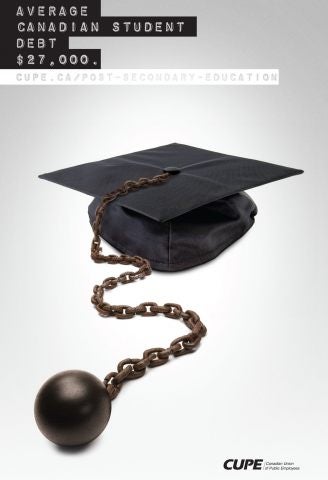 Student debt poster