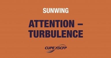 Risk of turbulence at Sunwing