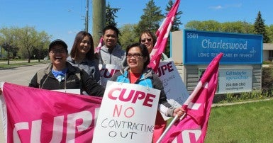 Charleswood Care Centre employees fight for a fair pension