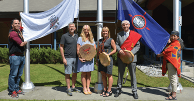 Flag raising in BC