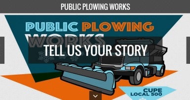 Public plowing works