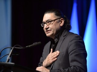 NDP Member of Parliament Romeo Saganash at the CUPE Human Rights Conference 2015