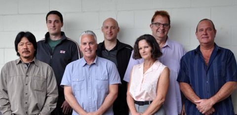 Members of the PNE bargaining team (left to right): Gerry Wong, Max Harrison, Ron Pizzolon, Giovanni Cianelli, Deborah Skerry, Dennis Donnelly, Rob Froescher