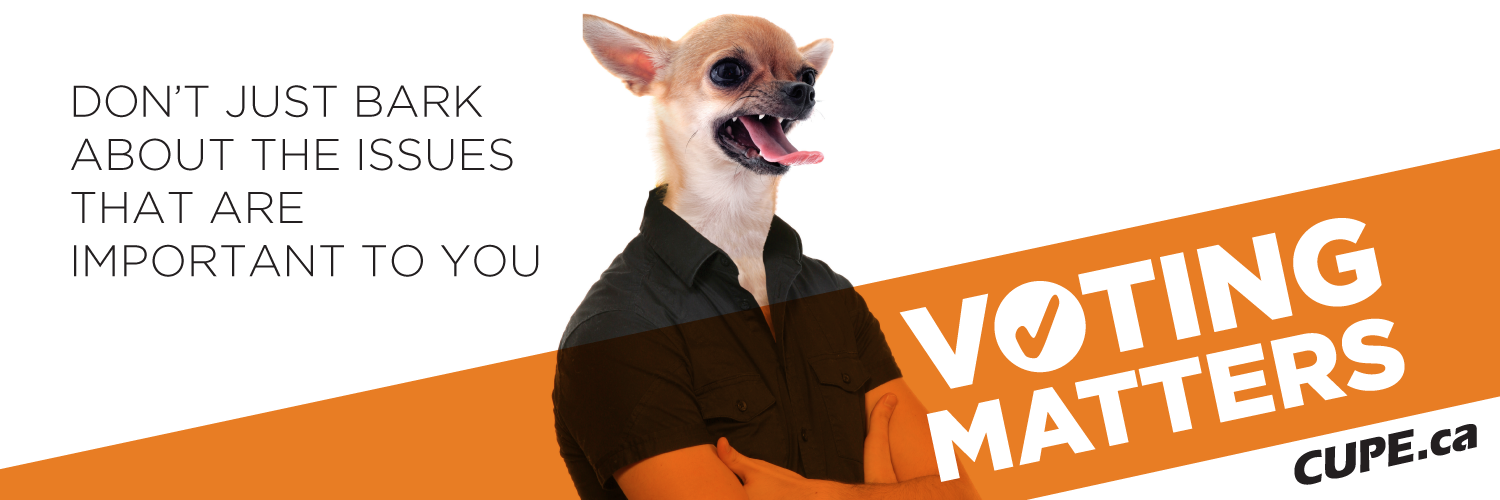 Voting Matters Header: Dog Image