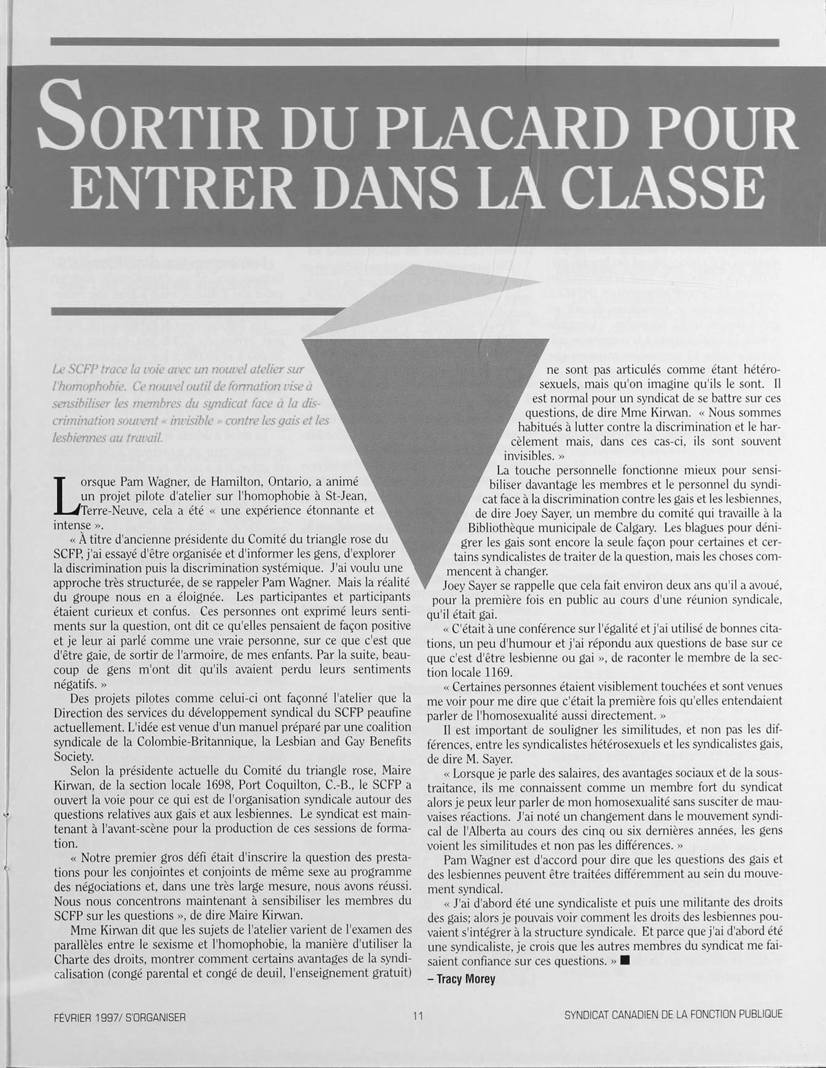 Article du SCFP de 1997