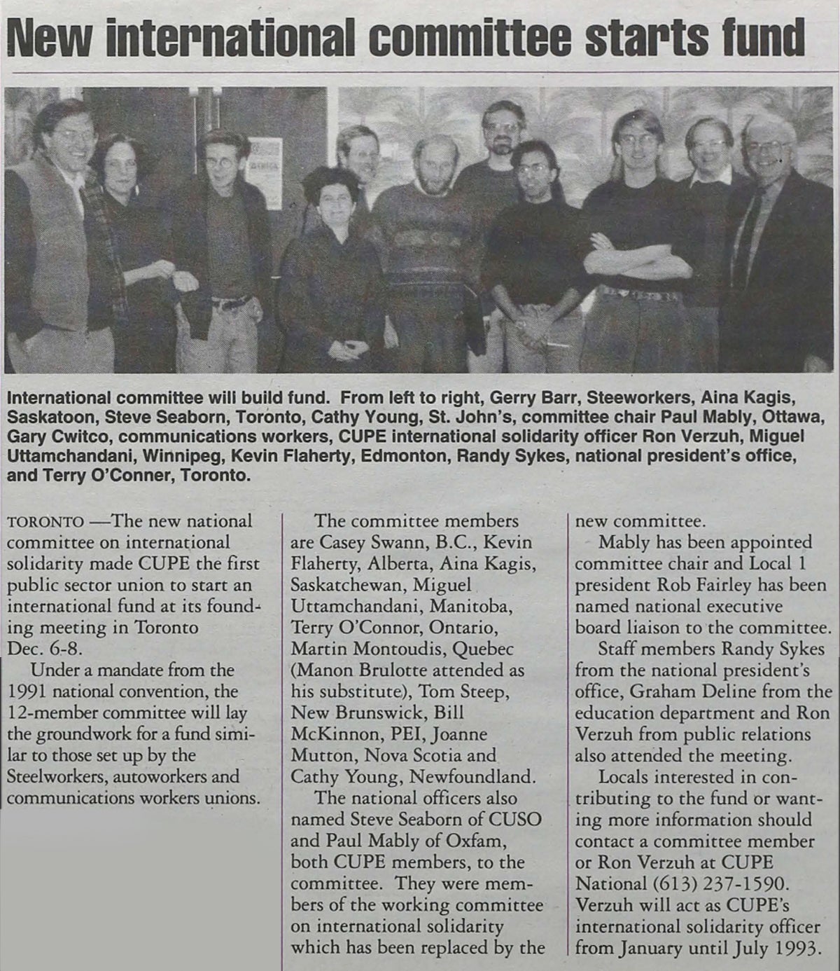 1992 CUPE article