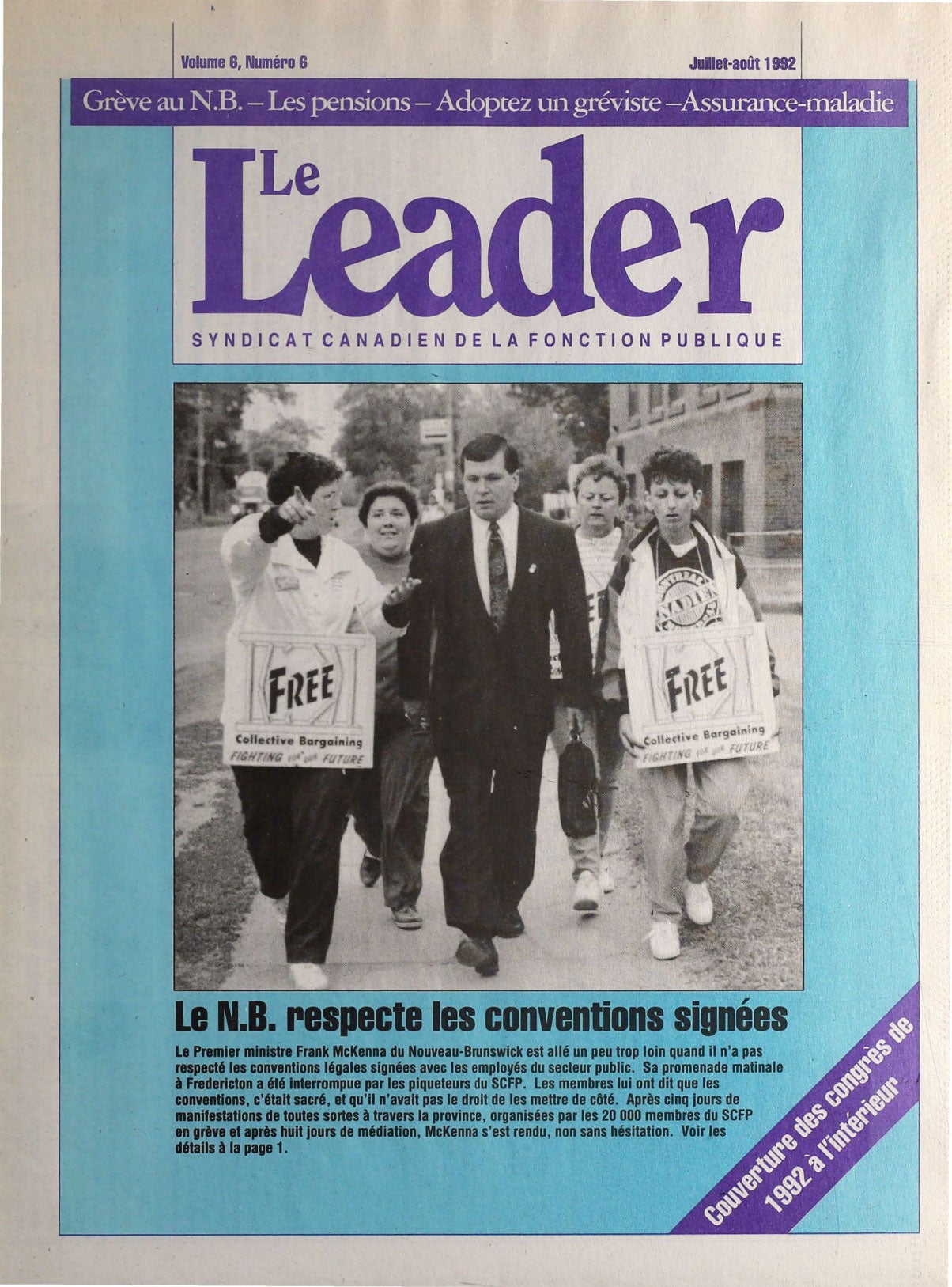 Le Leader juillet-aout 1992 p. 1
