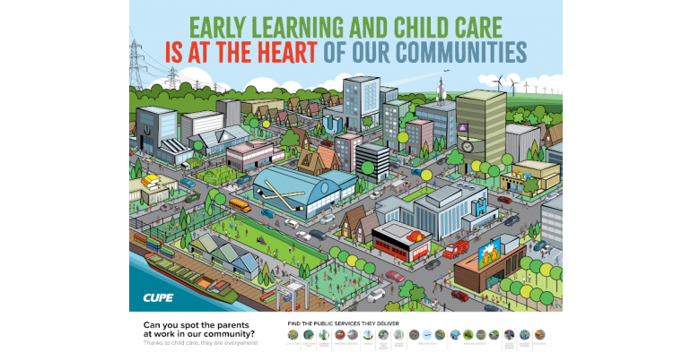 Shine a Light on Early Learning and Child Care campaign poster