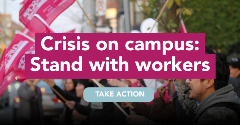 Crisis on Campus: Stand with Workers