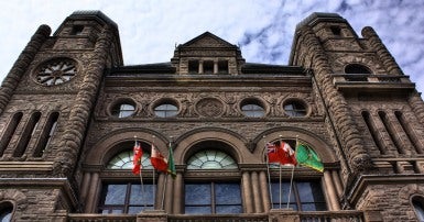 Front façade of Queen's Park 