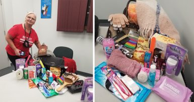 CUPE 30 member shows various women's products