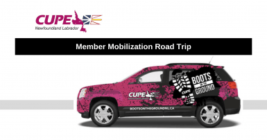 CUPE NL Boots on the Ground Tour Dates