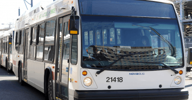 Un autobus du Réseau de transport de Longueuil. Photo archives SCFP 