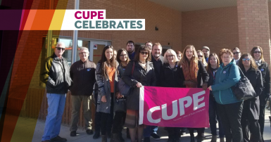 CUPE celebrates CUPE 1949 win