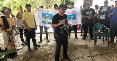 Photo of Leocadio Juracán Salomé at a CCDA event
