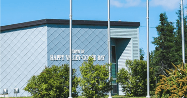 Web banner. Text: Collective bargaining news. Image: Happy Valley-Goose Bay and CUPE NL logo Web banner. Text: Collective bargaining news. Image: Happy Valley-Goose Bay and CUPE NL logo