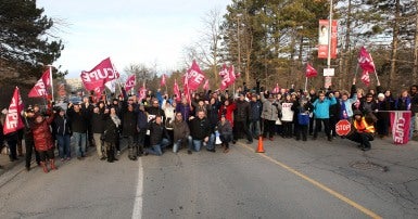 CUPE solidarity from coast to coast on display as workers at Carlton university strike