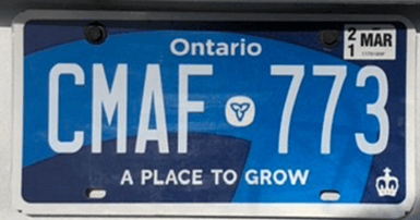Ontario license plate with sticker - Wikimedia Commons