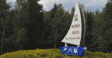 Entrance to Murray Beach Provincial Park