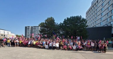 Community members rally for CUPE 2361