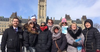 CUPE members on Parliament hill