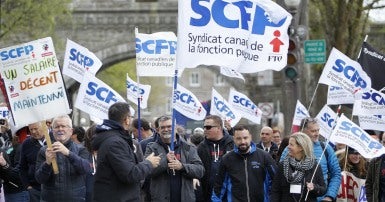 Manifestant(e)s du SCFP