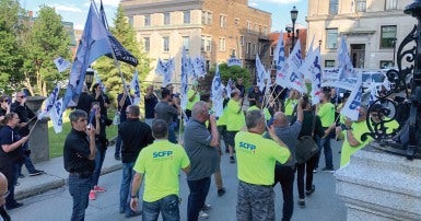CUPE members in the transit sector