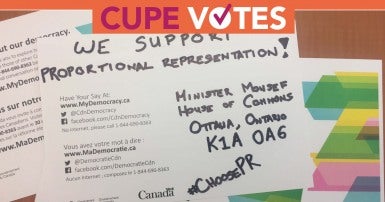 Proportional Representation: CUPE votes