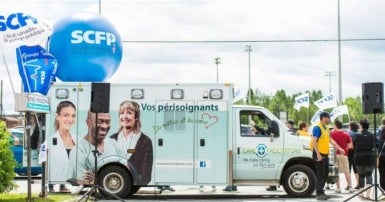 Le SCFP représente les quelques 2000 employés de la catégorie 2, soit le personnel para technique, les services auxiliaires et les métiers.