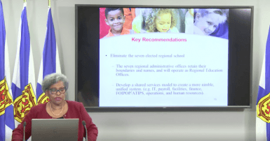 Dr. Avis Glaze Nova Scotia education report / Photo: Nova Scotia Government Facebook page