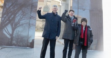From left to right: Peter Engelmann, Margaret Evans and Nancy Rosenberg
