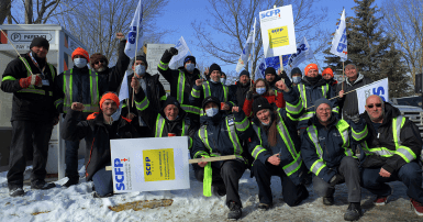 CIUSSS workers demonstration