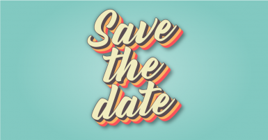 Save the date graphic