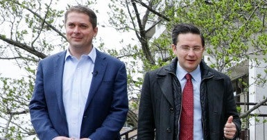 Andrew Scheer and Pierre Poilievre