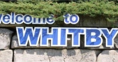 Town of Whitby Sign