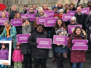 CUPE members take frontline stories to Parliament Hill in fight for universal child care