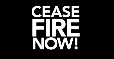 Ceasefire Now! Logo