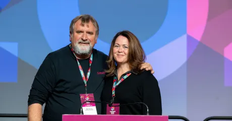 Mark Hancock and Candace Rennick