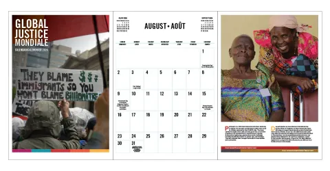 Global Justice Mondial Calendar/Calendrier 2025