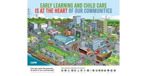 Shine a Light on Early Learning and Child Care campaign poster