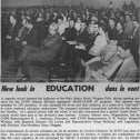An old article and photo from 1967 about participants at the Education 67 seminar