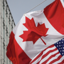 Canada and United States flags