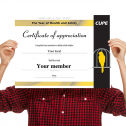 Health and safety certificate Celebrate health and safety activists in your local with this certificate