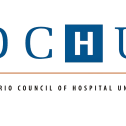 OCHU in block letters, H is in a blue square, Ontario Council of Hospital Unions 