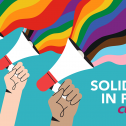 Solidarity in Pride poster