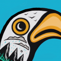 Image of eagle from Water is Life painting